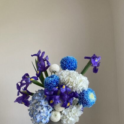 blue ocean vase